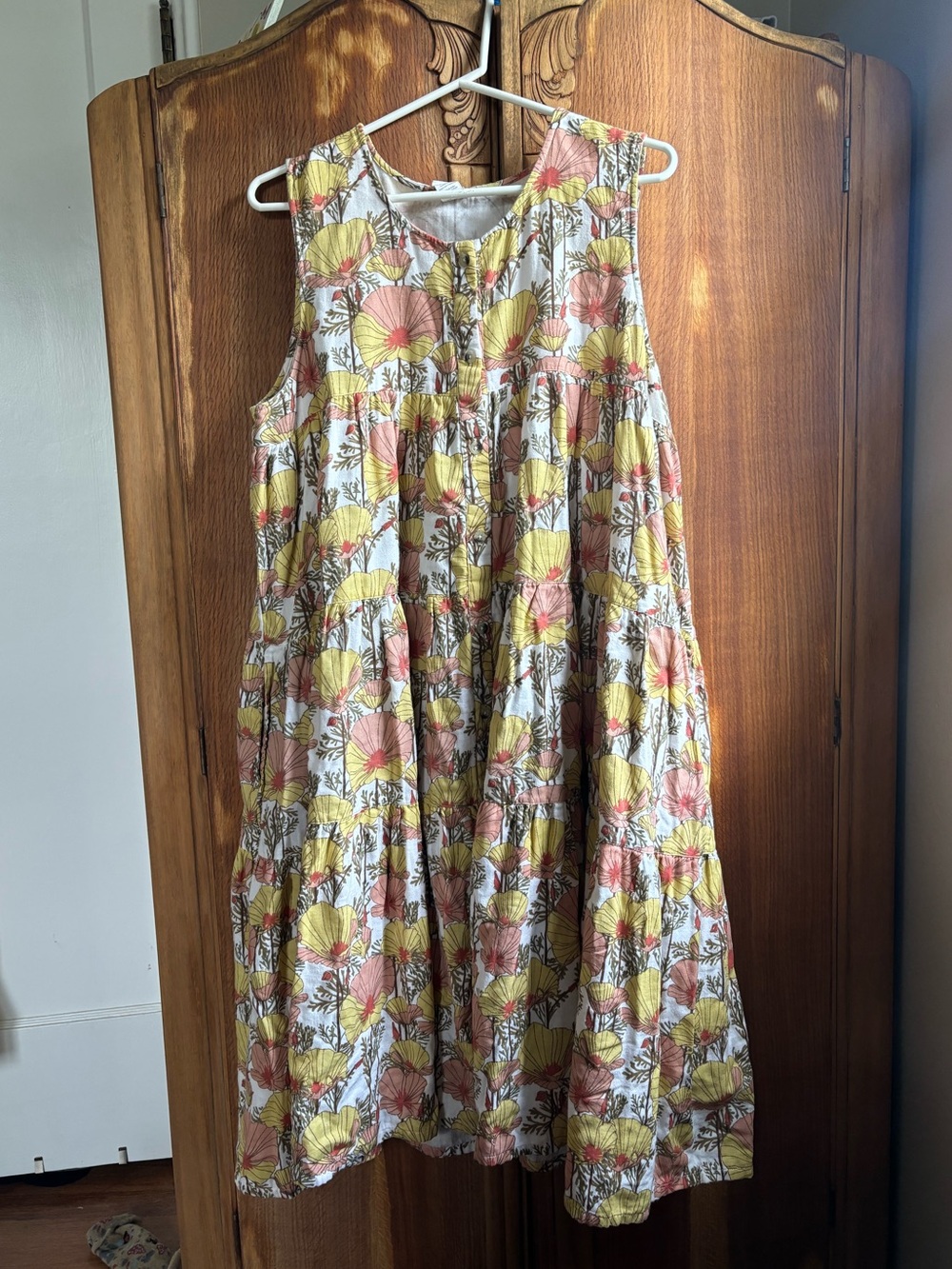 Kate Quinn Tiered Floral Sundress, organic cotton